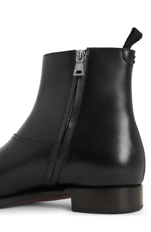 John Varvatos Regent Zip Ankle Boot In Black