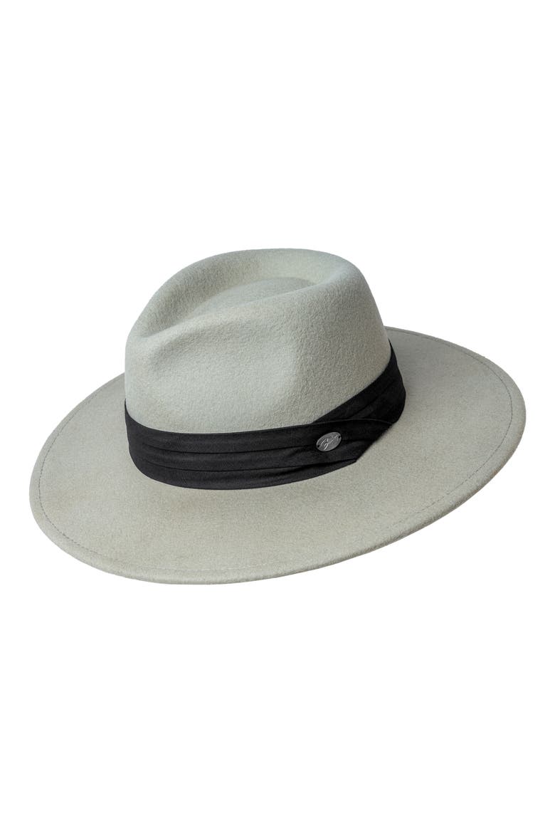 Thaler Wool Fedora, Main, color, NICKEL