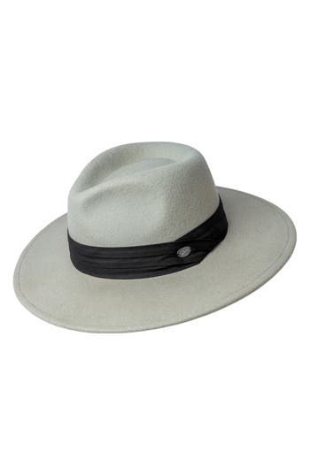 Bailey Thaler Wool Fedora In Silver