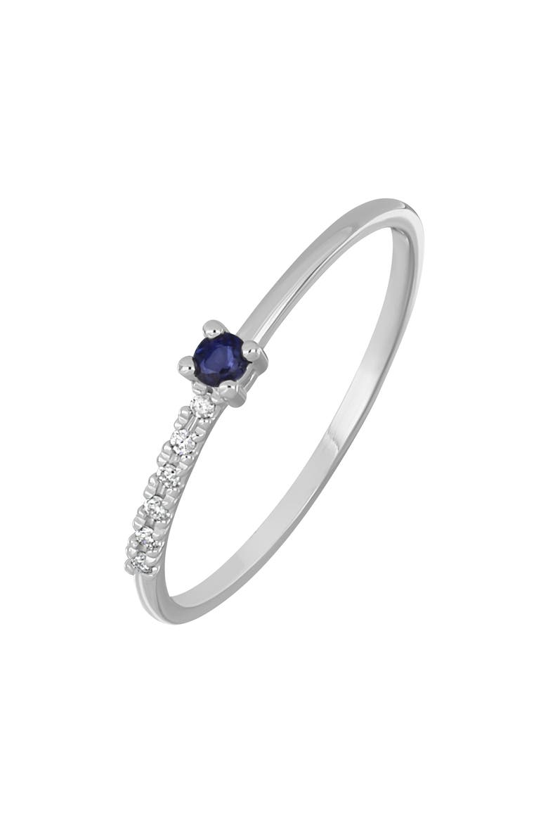 El Mar Trend Gemstone & Diamond Ring (Nordstrom Exclusive), Main, color, 18K WHITE GOLD SAPHIRE