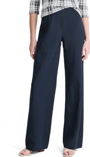 Vince Cotton Blend Wide Leg Pants