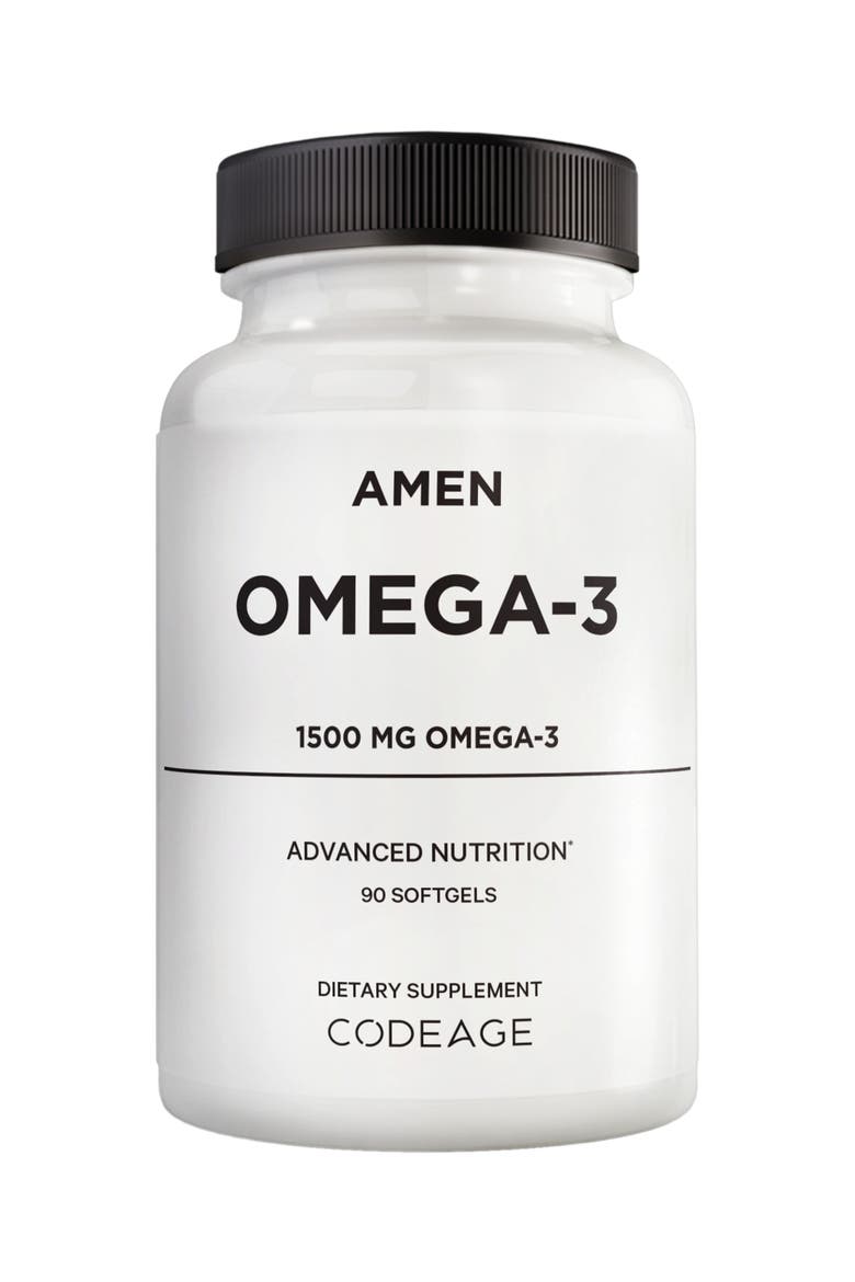 Omega-3 1500 mg EPA & DHA Supplement, Main, color, White