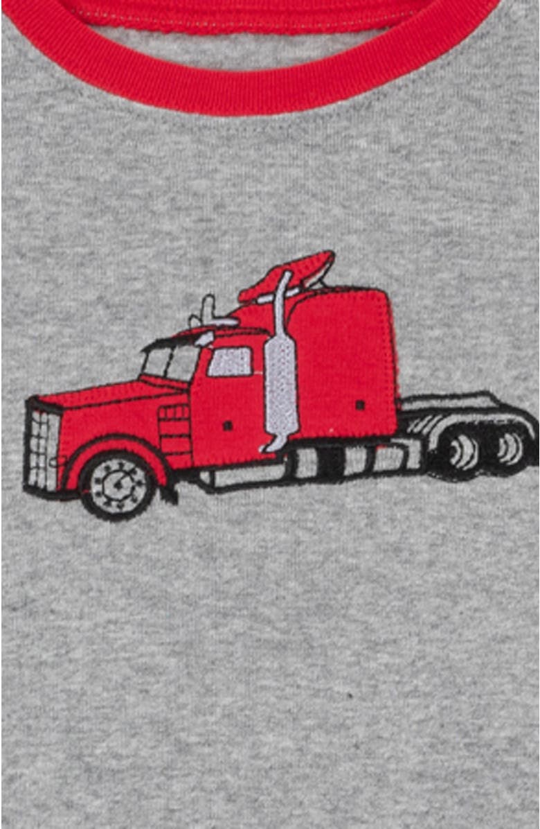 Leveret Kids Cotton Two-Piece Printed Pajamas, Vehicles & Machines, Alternate, color, Trailer