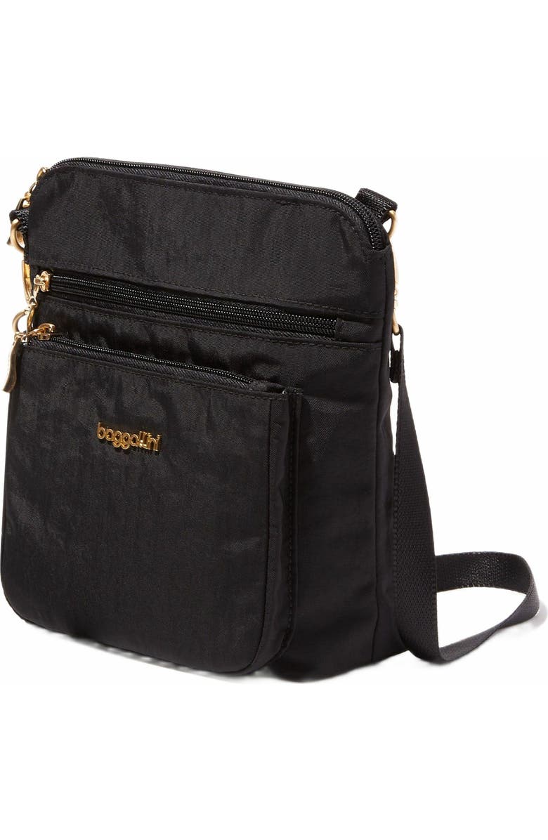 BAGGALLINI Modern Pocket Crossbody Bag, Alternate, color, Black With Gold Hardware