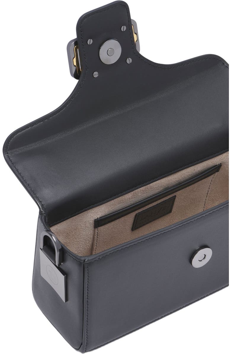 Lanvin Nano Pencil Cat Leather Bag, Alternate, color, Black