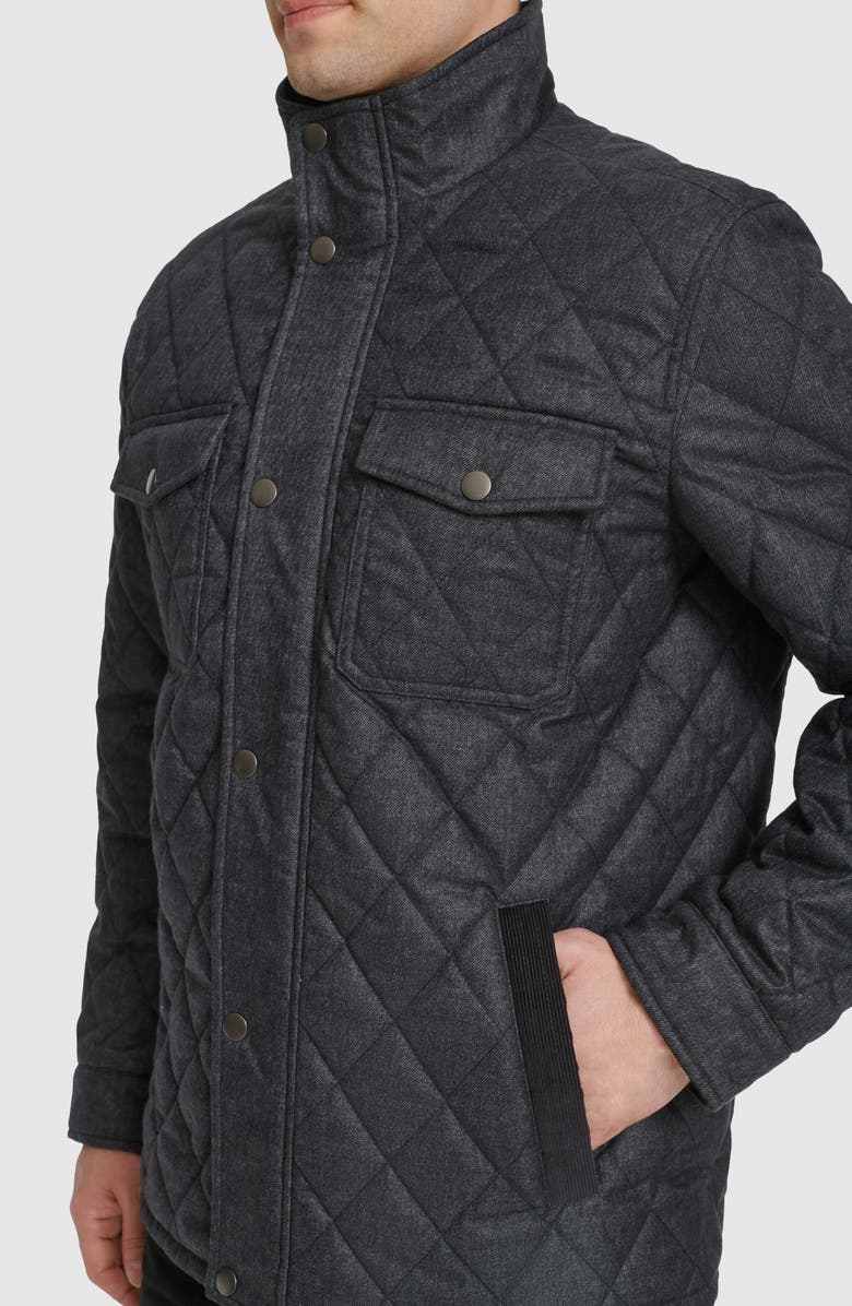 Cole Haan Signature Diamond Quilted Jacket, Alternate, color, Navy