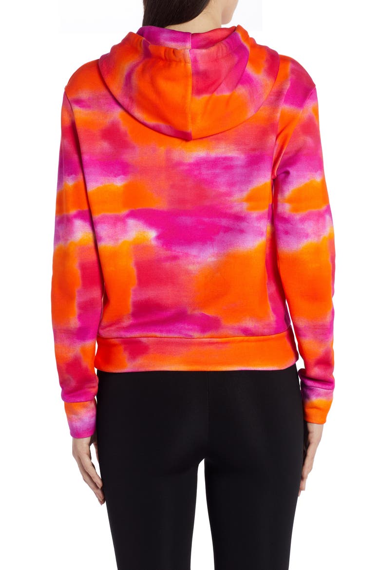 Tie Dye Gianni Signature Hoodie, Alternate, color, ORANGE/PINK