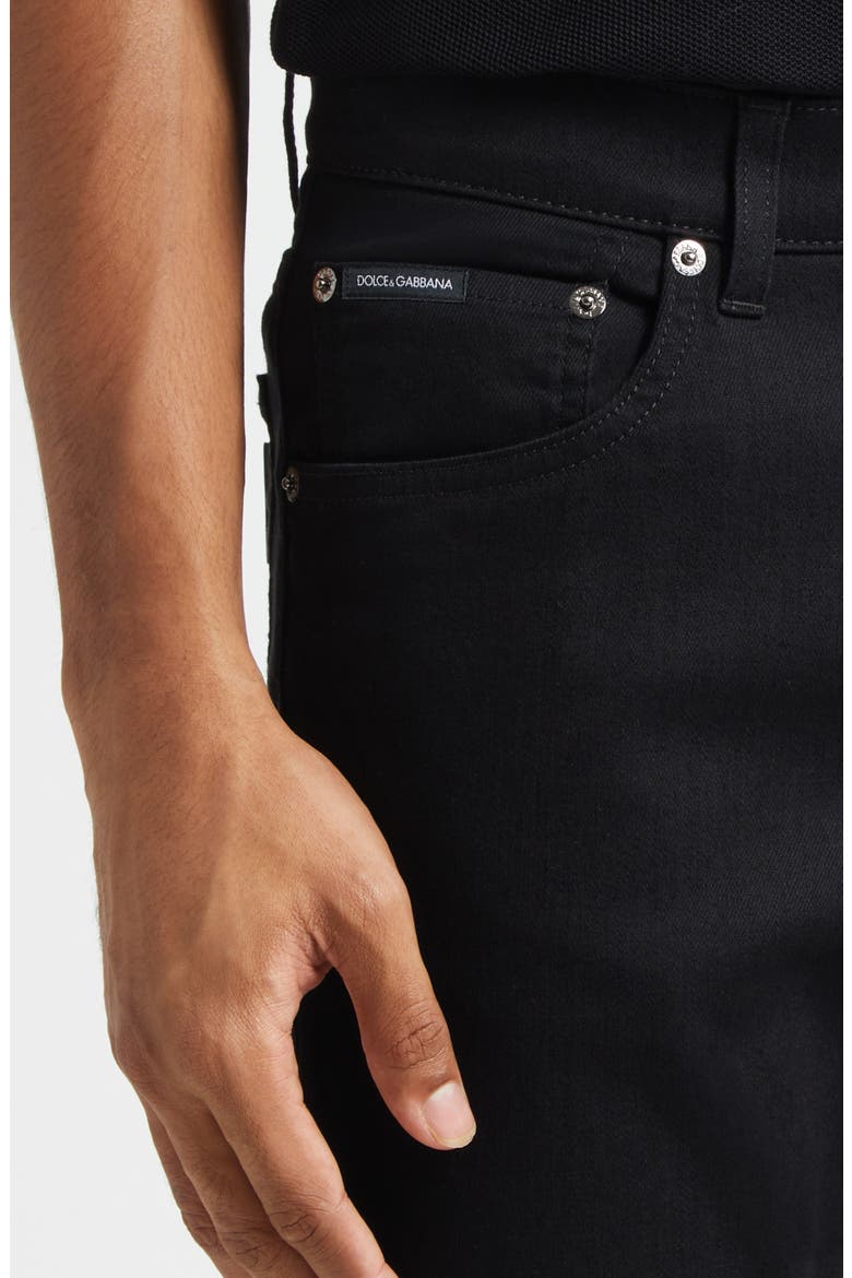 Slim Fit Stretch Jeans, Alternate, color, S9001 BLACK