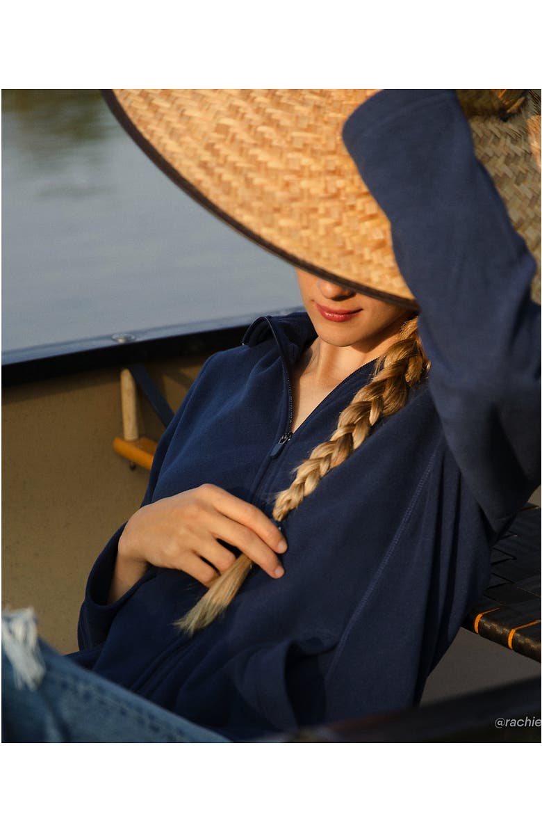 Lands' End Anyweather Fleece Full Zip Jacket, Alternate, color, Deep Sea Navy