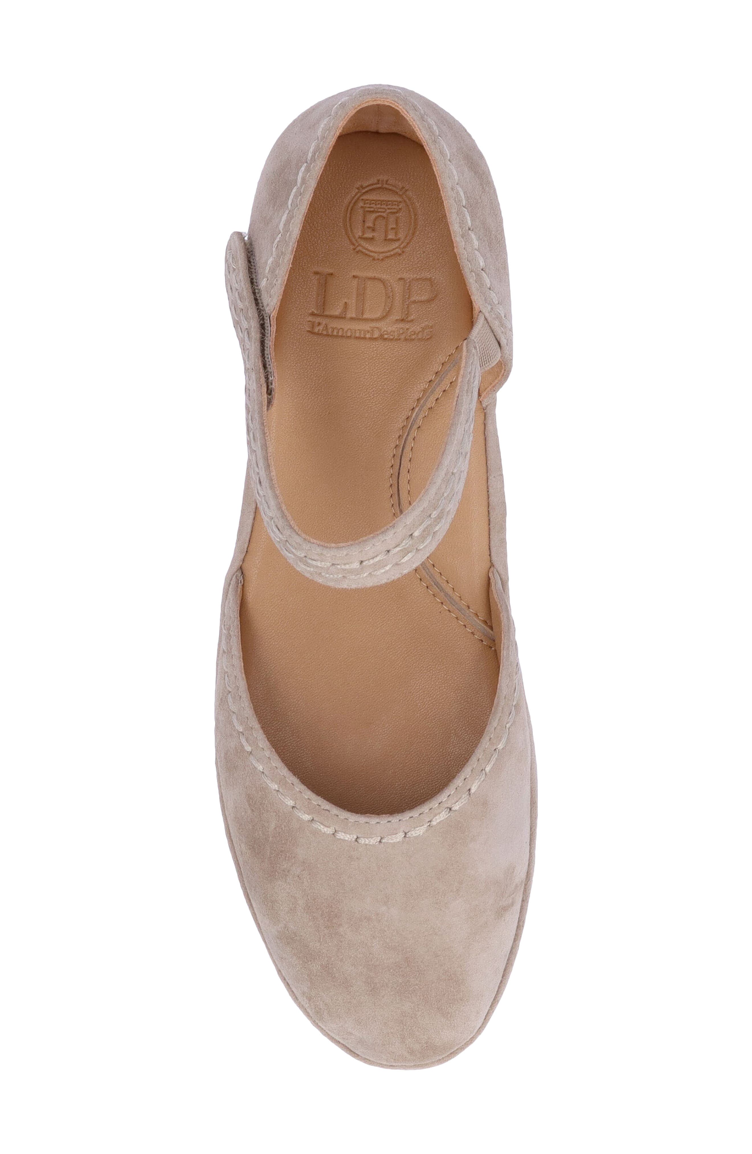 Ankle Strap Flat, Alternate, color, TAUPE