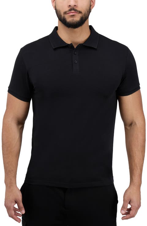 Stretch Cotton Rib Polo