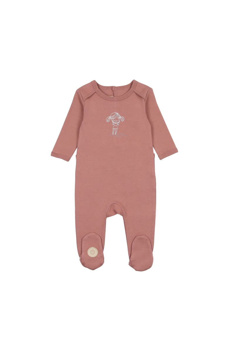 Mon Tresor Bebe Melon Bites Girls' Footie, Main, color, 