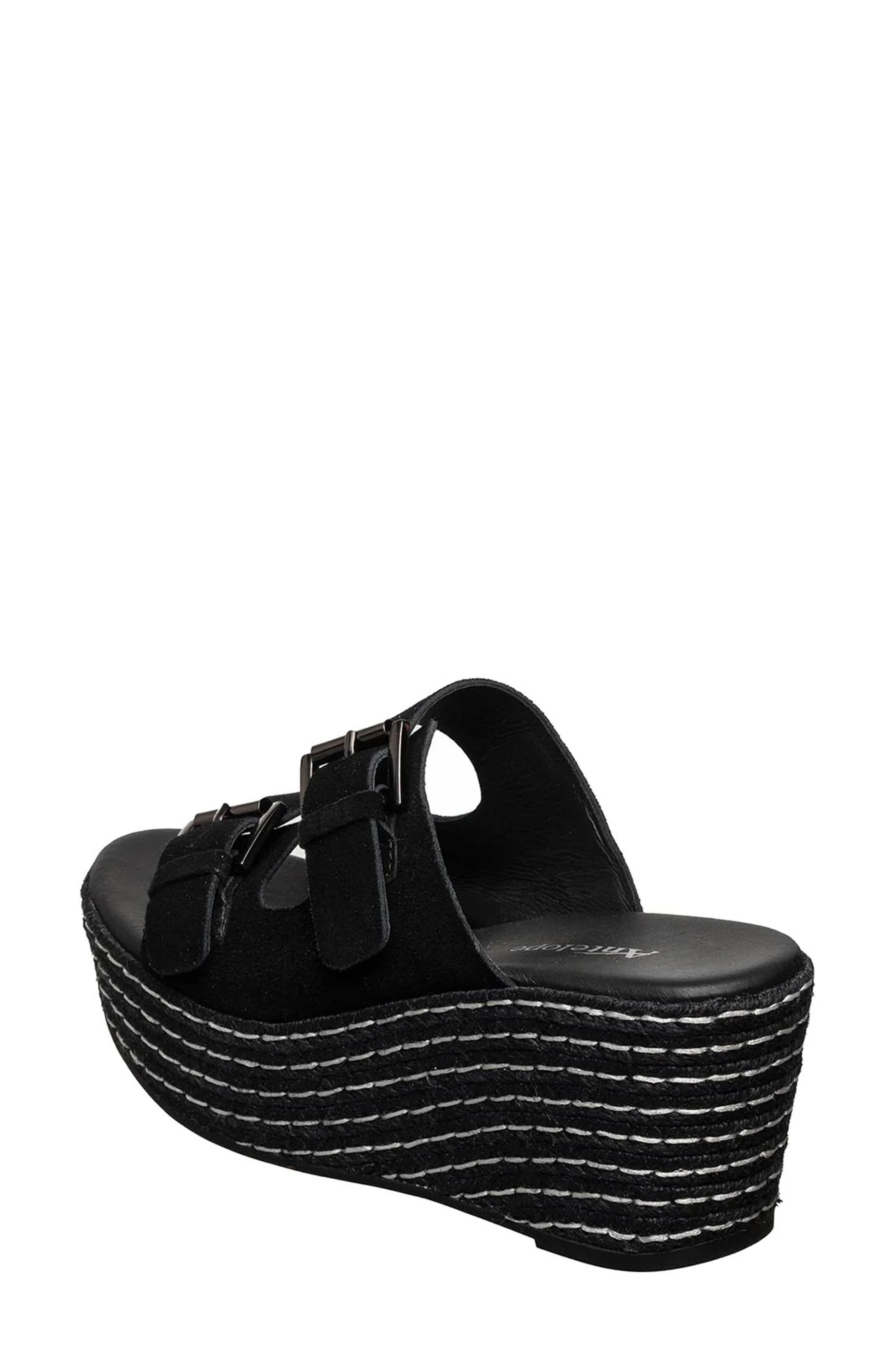 ANTELOPE Hudson Platform Wedge Sandal, Alternate, color, Black