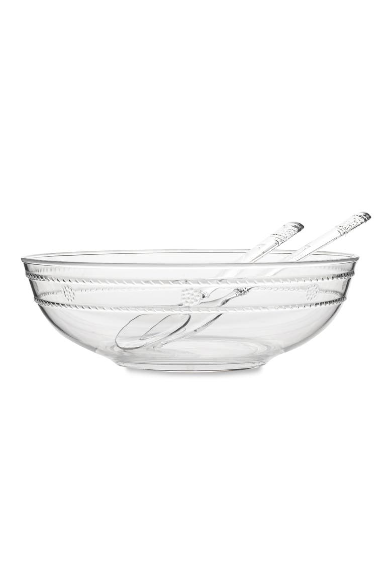 Isabella Acryllic Serving Bowl, Alternate, color, CLEAR