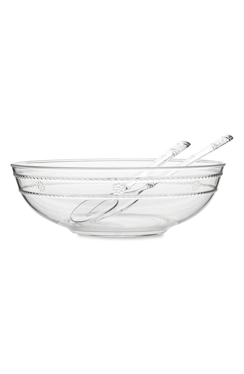 Juliska Isabella Acryllic Serving Bowl, Alternate, color, Clear