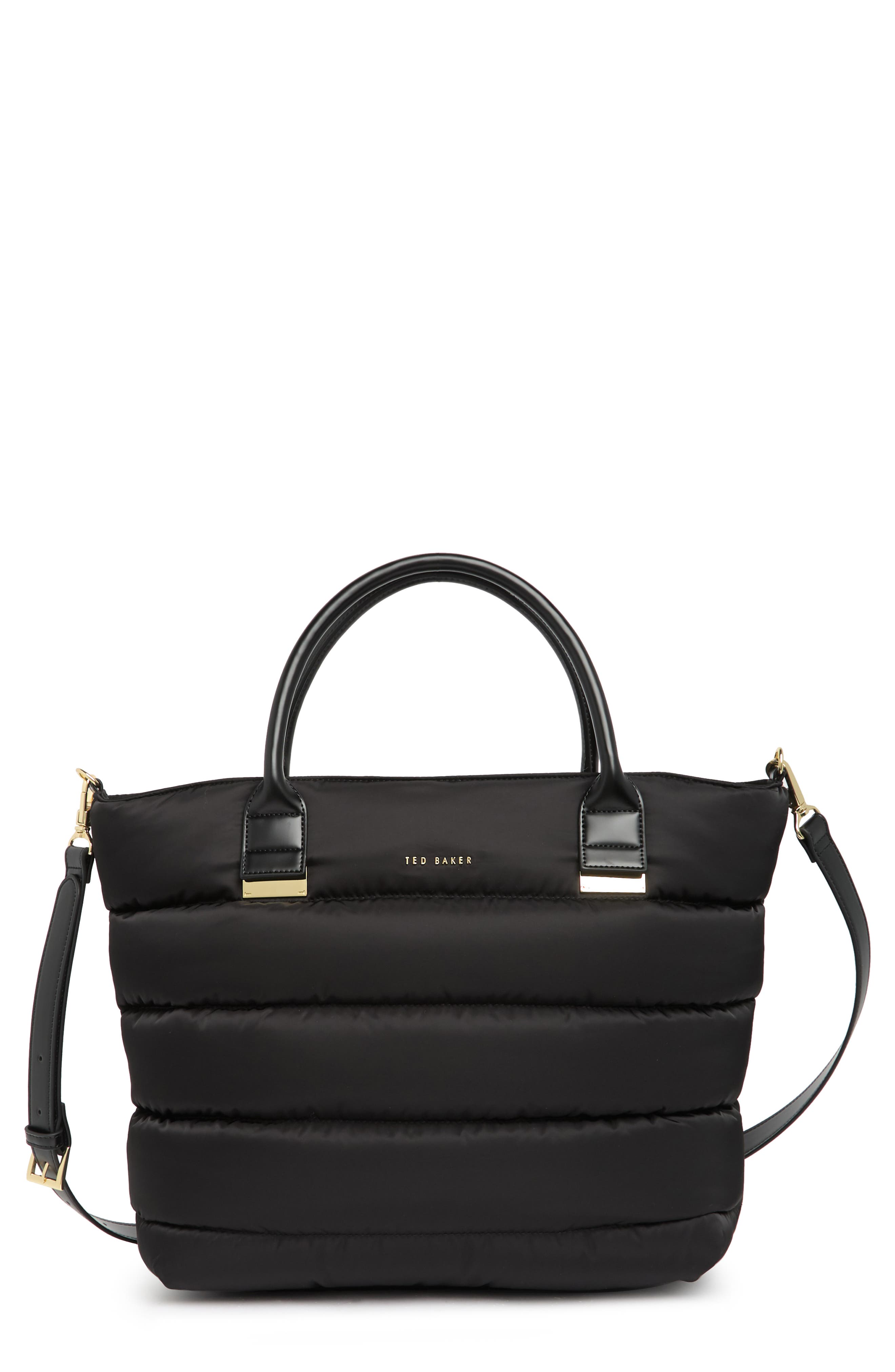 Ted Baker London Quinsi Large Quilted Puffer Bag, Main, color, 