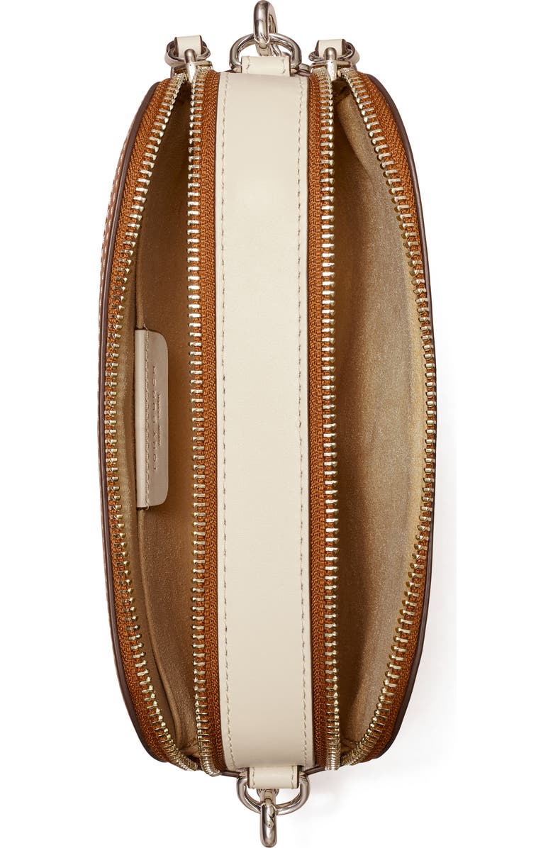 Tory Burch Mini Miller Marquetry Logo Crossbody Bag, Alternate, color,