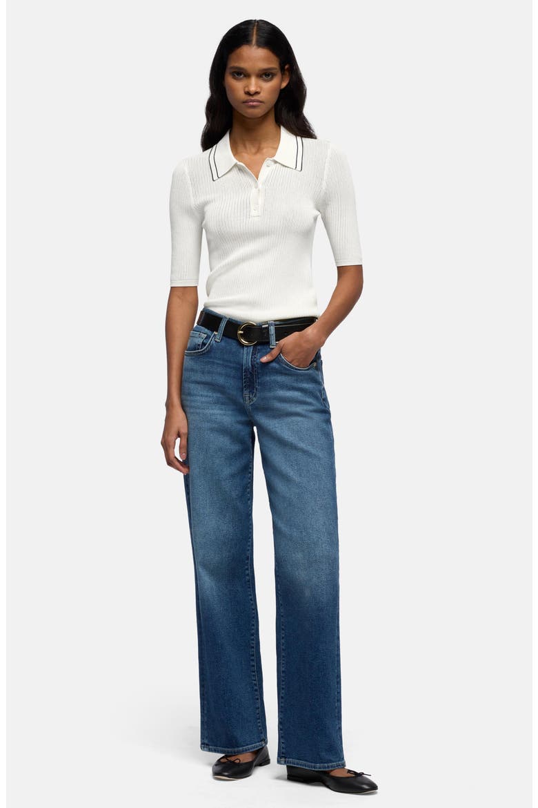 Stovepipe High Waist Straight Leg Jeans, Alternate, color, TIDE BREAK