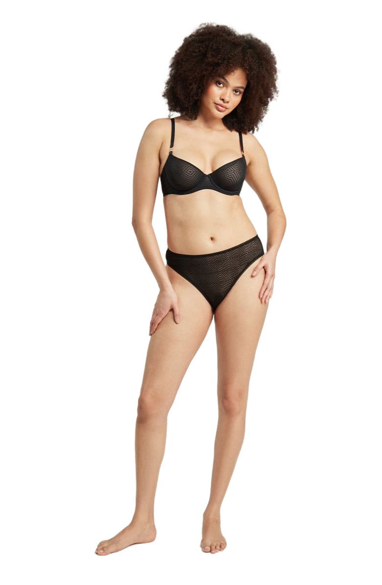 Nudea The Sheer Deco High Leg Brief - 3 Pack, Alternate, color, 