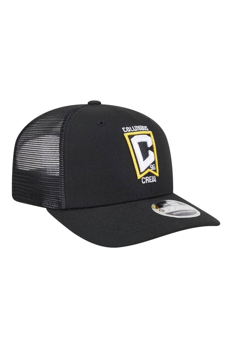 Men's New Era  Black Columbus Crew Jersey Hook 9SEVENTY Adjustable Hat, Alternate, color, Black