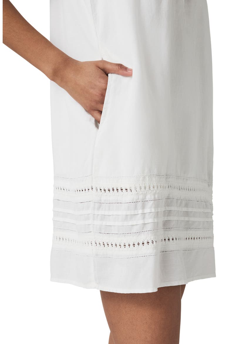 Catalina Linen Blend Minidress, Alternate, color, WHITE