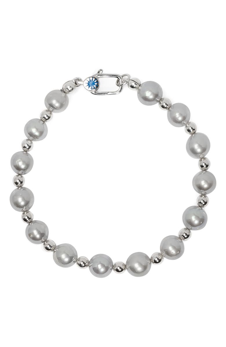 POLITE WORLDWIDE PPF Freshwater Pearl Bracelet, Main, color, Silver