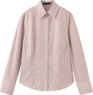 MANGO Stretch Cotton Button-Up Shirt