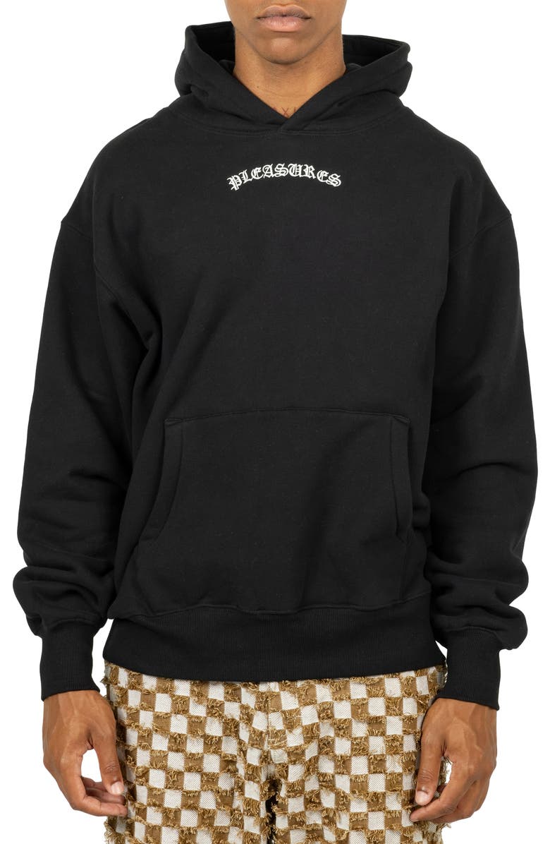 PLEASURES Neural Logo Embroidered Hoodie, Main, color,