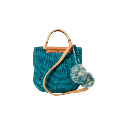 Maxi Straw Poof Crossbody