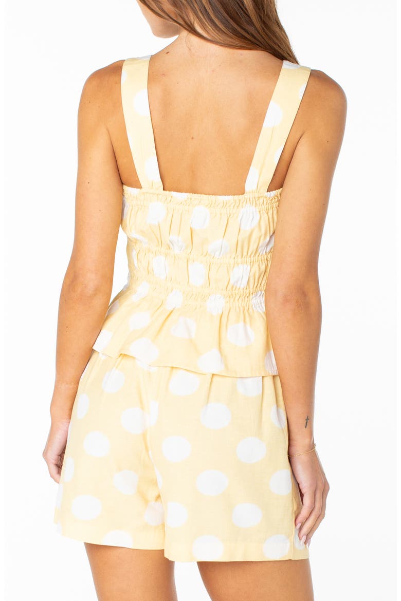 West Reef Polka Dot Cotton Tank, Alternate, color, GOLDEN HZE