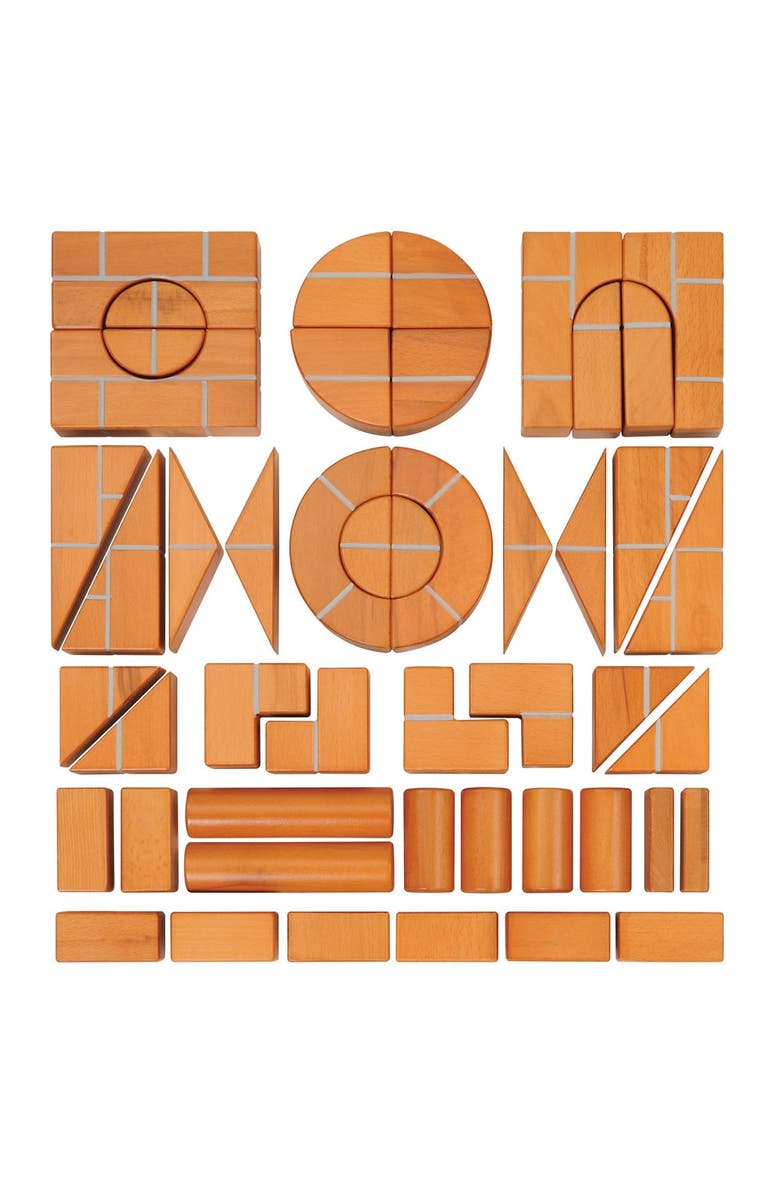 Kaplan Early Learning Unit Bricks - 100 Piece Set, Alternate, color, Brown