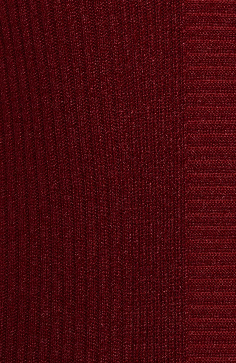 Petal & Pup Collins Long Sleeve Sweater Dress, Alternate, color, Wine