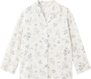 MANGO Floral Print Cotton Pajama Top