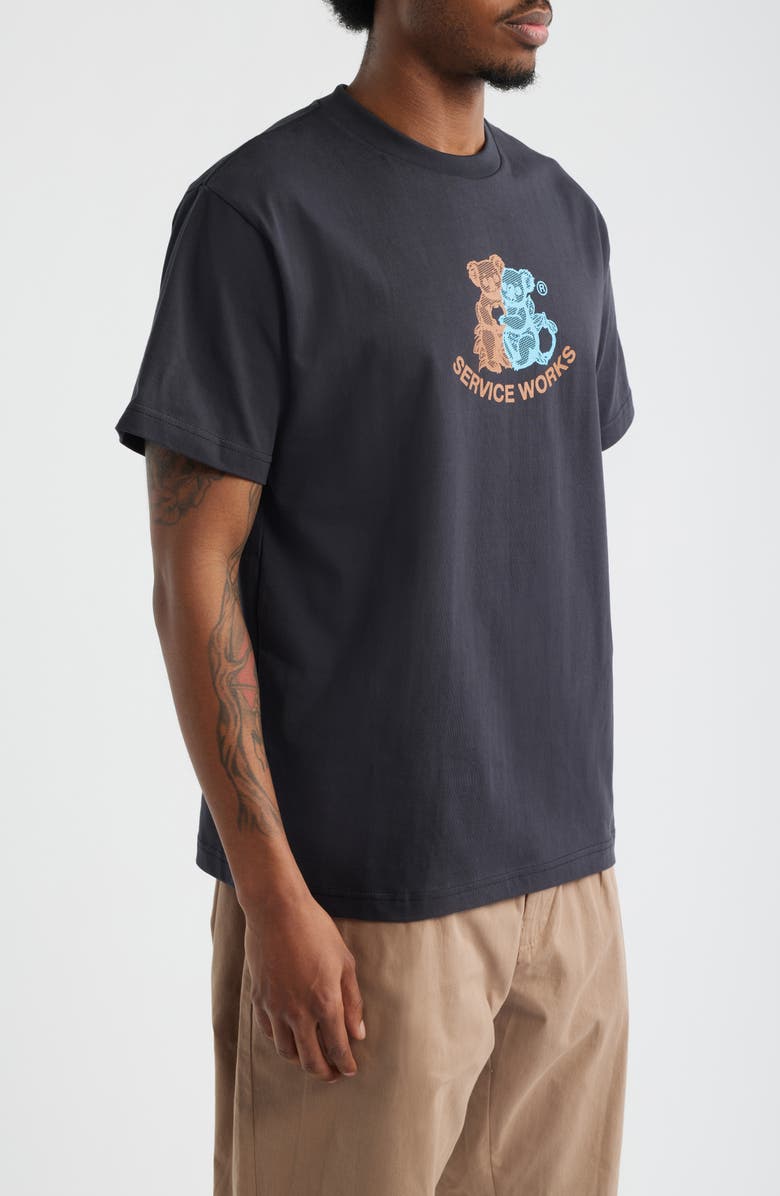 Service Works Family Fruit Organic Cotton Graphic T-Shirt, Alternate, color, Black