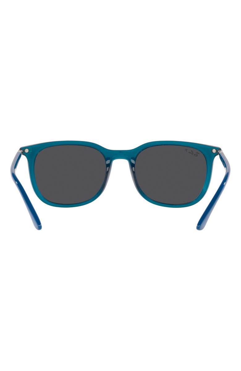 Ray-Ban 54mm Polarized Pillow Sunglasses, Alternate, color, Turquoise