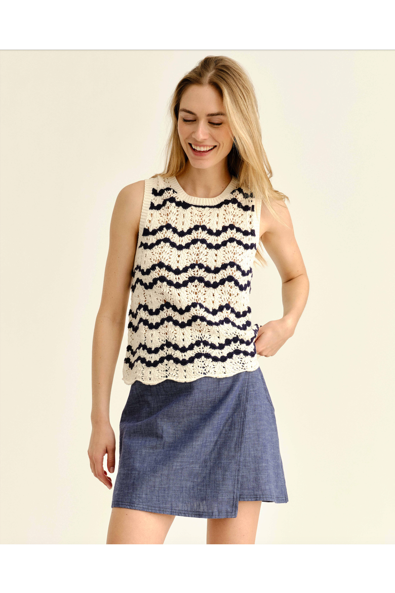 Elisa Mini Skort, Alternate, color, Chambray