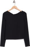 Z by Zella Serenity Twist Back Long Sleeve Tee