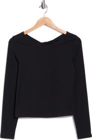 Z by Zella Serenity Twist Back Long Sleeve Tee
