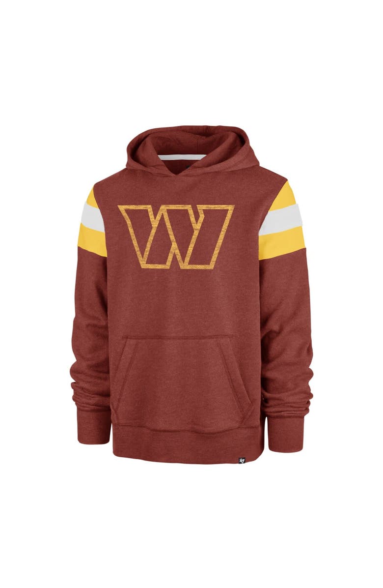 '47 Men's '47 Heathered Burgundy Washington Commanders Premier Nico Pullover Hoodie, Alternate, color, Burgundy