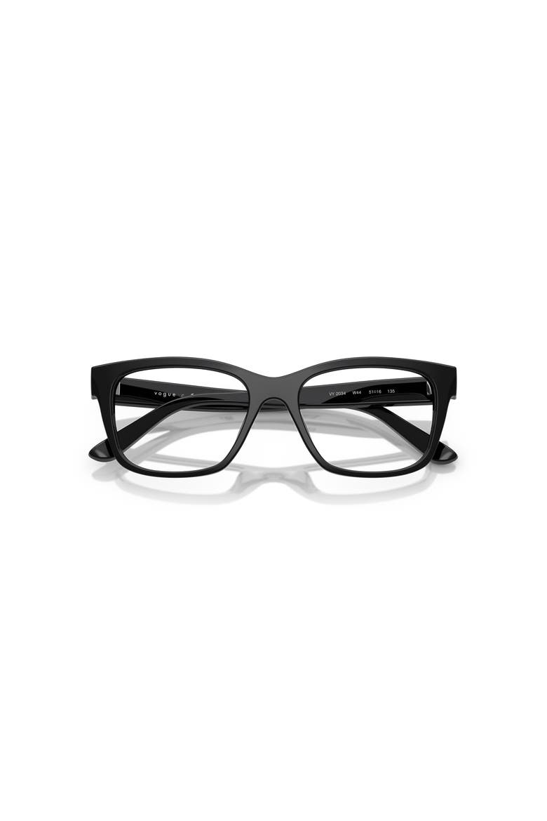 51mm Rectangle optical glasses, Alternate, color, Black