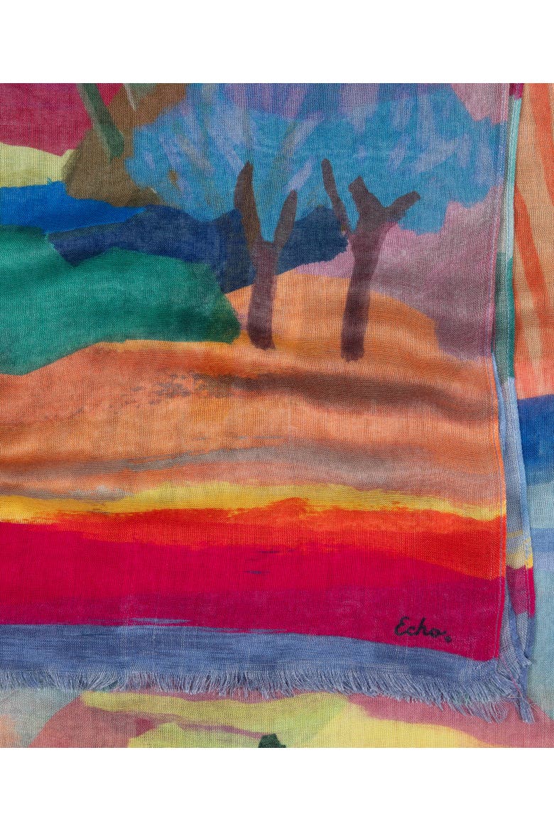 Painterly Landscape Wrap, Alternate, color, Multi