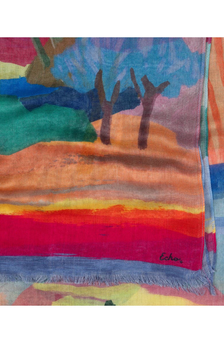 Echo Painterly Landscape Wrap, Alternate, color, Multi