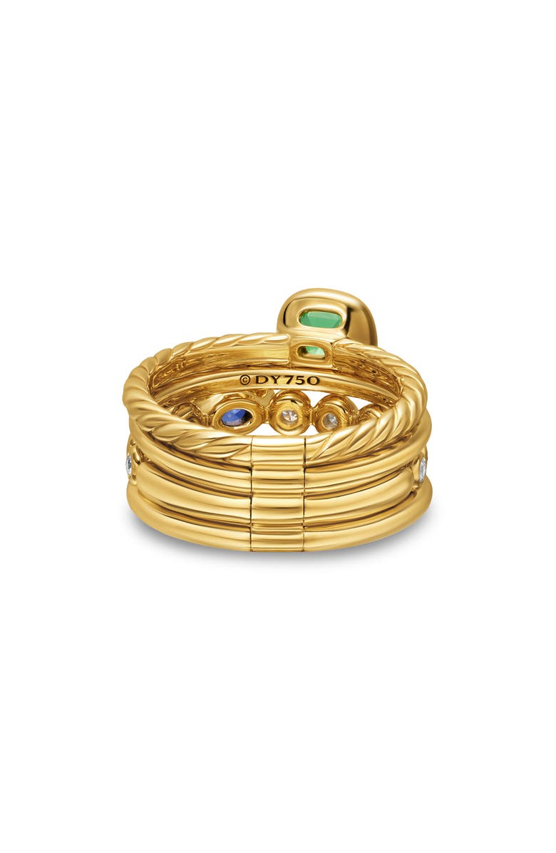 David Yurman Mercer<sup>®</sup> Color Stone Multirow Ring, 10mm, Alternate, color, Tanzanite