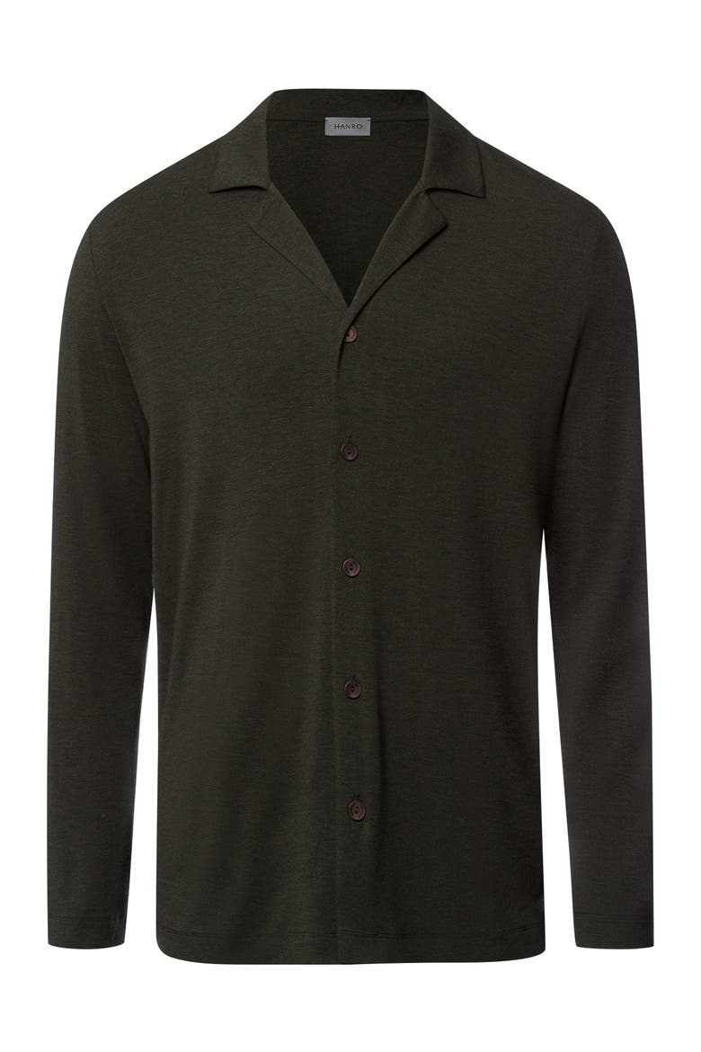 Casuals Long Sleeve Button Front Shirt, Main, color, Earthy Ink Melange