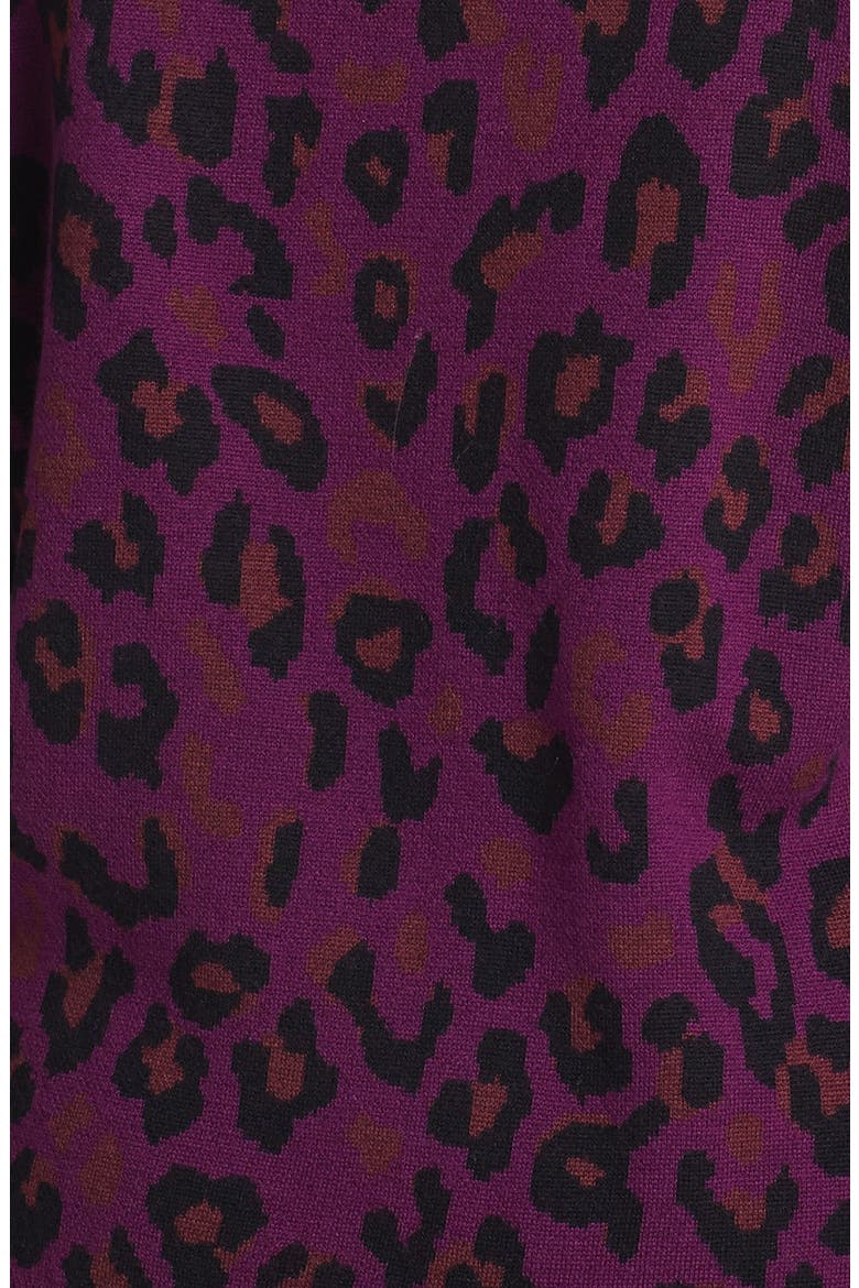 Crewneck Sweater, Alternate, color, PURPLE DARK/ BLACK COMBO