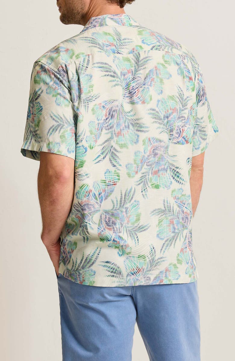 Tommy Bahama Mirante Mirage Performance Camp Shirt, Alternate, color, Vanilla Ice