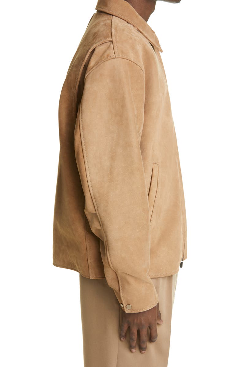 Fear of God Nubuck Leather Jacket, Alternate, color,