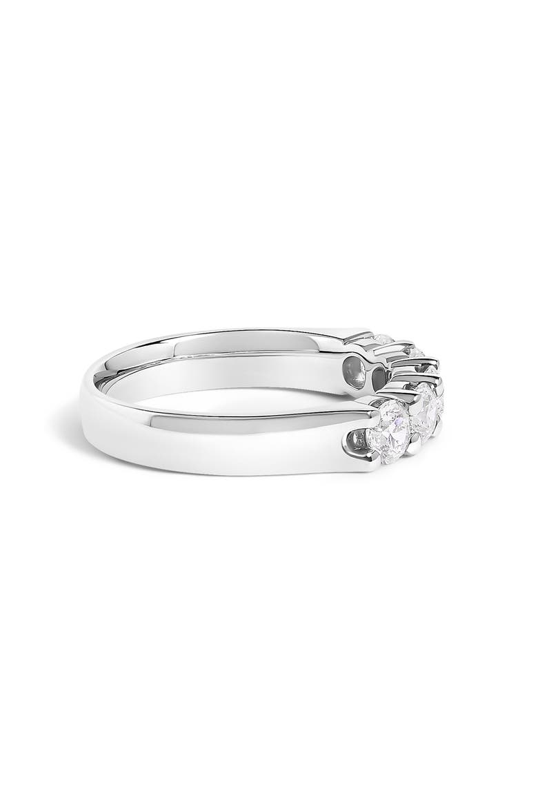 14K Gold 1.00 Ctw Diamond 5 Stone Band Ring, Alternate, color, White Gold
