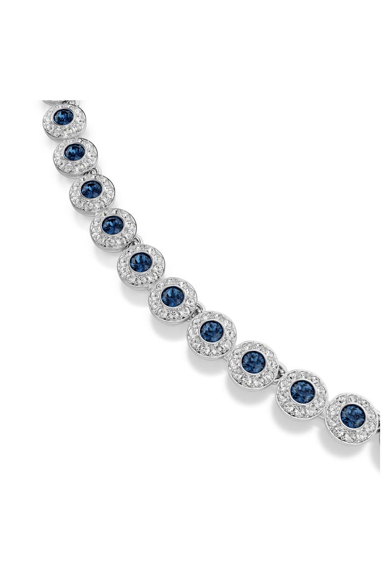 Una Angelic Tennis Necklace, Alternate, color, BLUE/ SILVER
