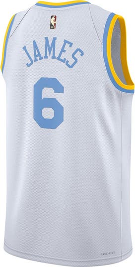 Nike Men's Nike LeBron James White Los Angeles Lakers